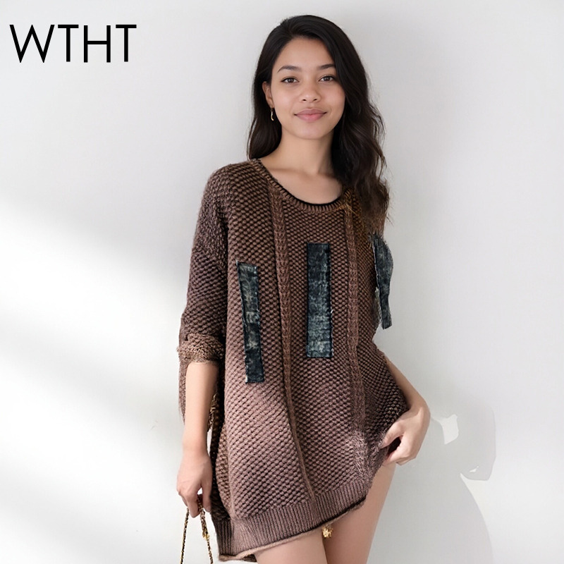 Vintage Fashion Influencer - WTHT Vintage Trendy Damskie Swetry z