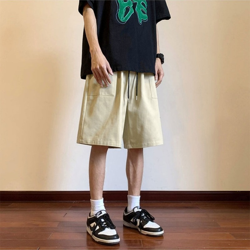 Vintage Fashion Style Men - Męskie letnie, codzienne, vintage'owe szorty cargo