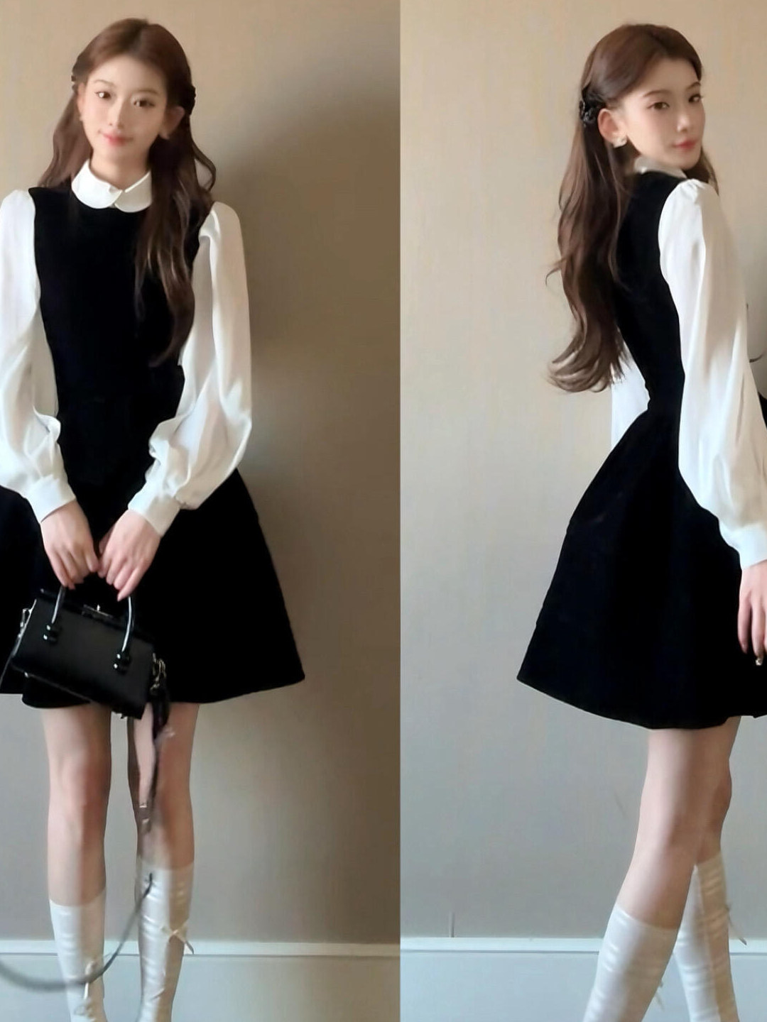 Vintage Fashion Complete - Zestaw sukienki i kamizelki w stylu