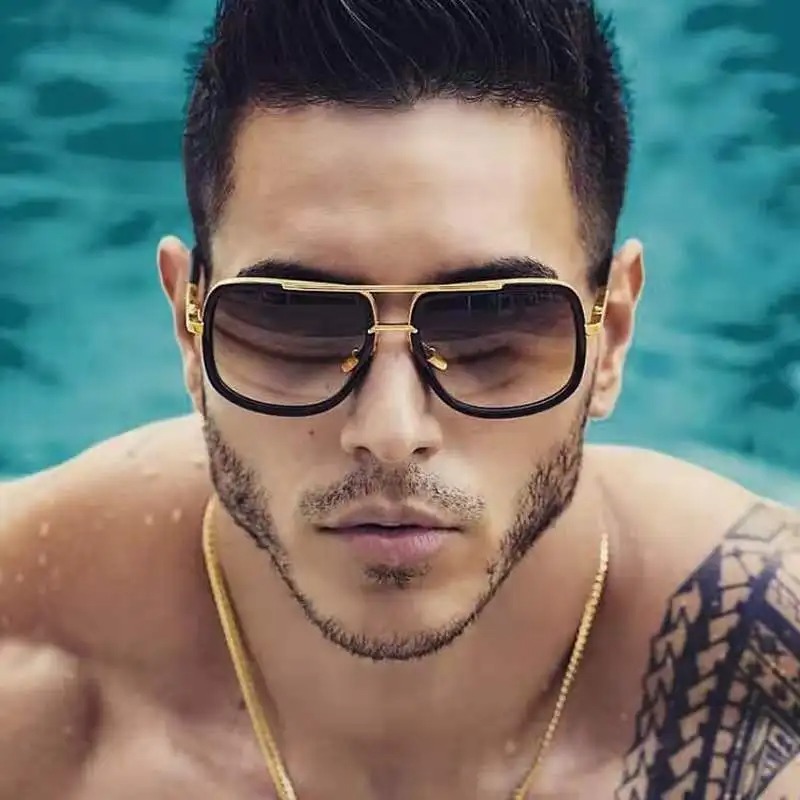 Vintage Fashion Style Men - Nowe Modne Stylowe Męskie Okulary Do
