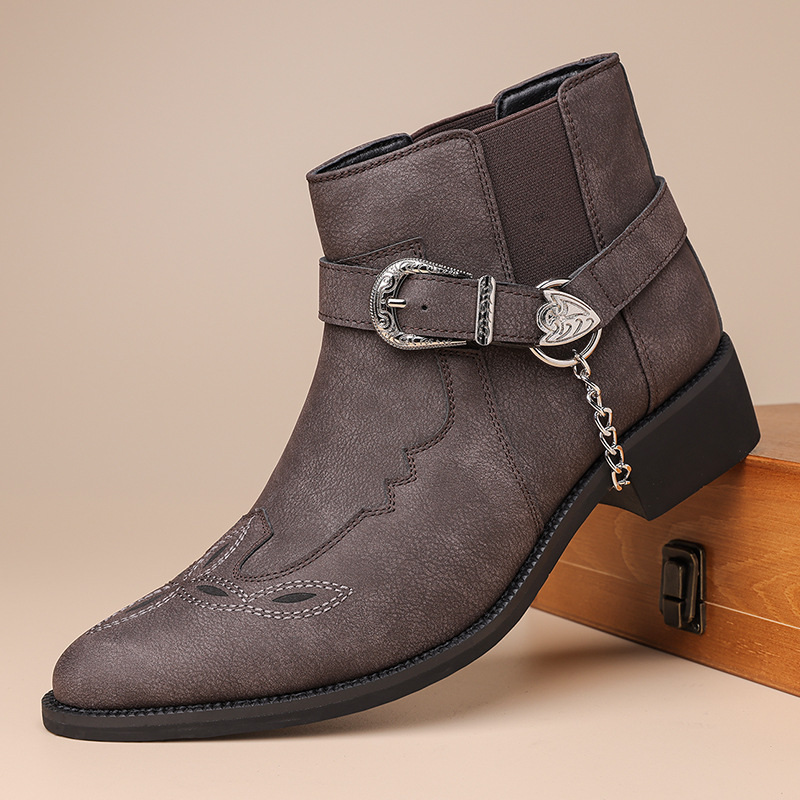 Vintage Fashion Style Men - Modne Nowe Markowe Retro Męskie Kowbojki