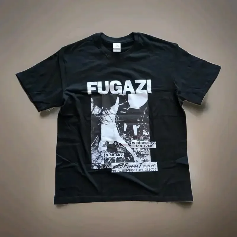 Band Tee Faded 90S - Koszulka Fugazi Vintage Reprint, zespół punkowy