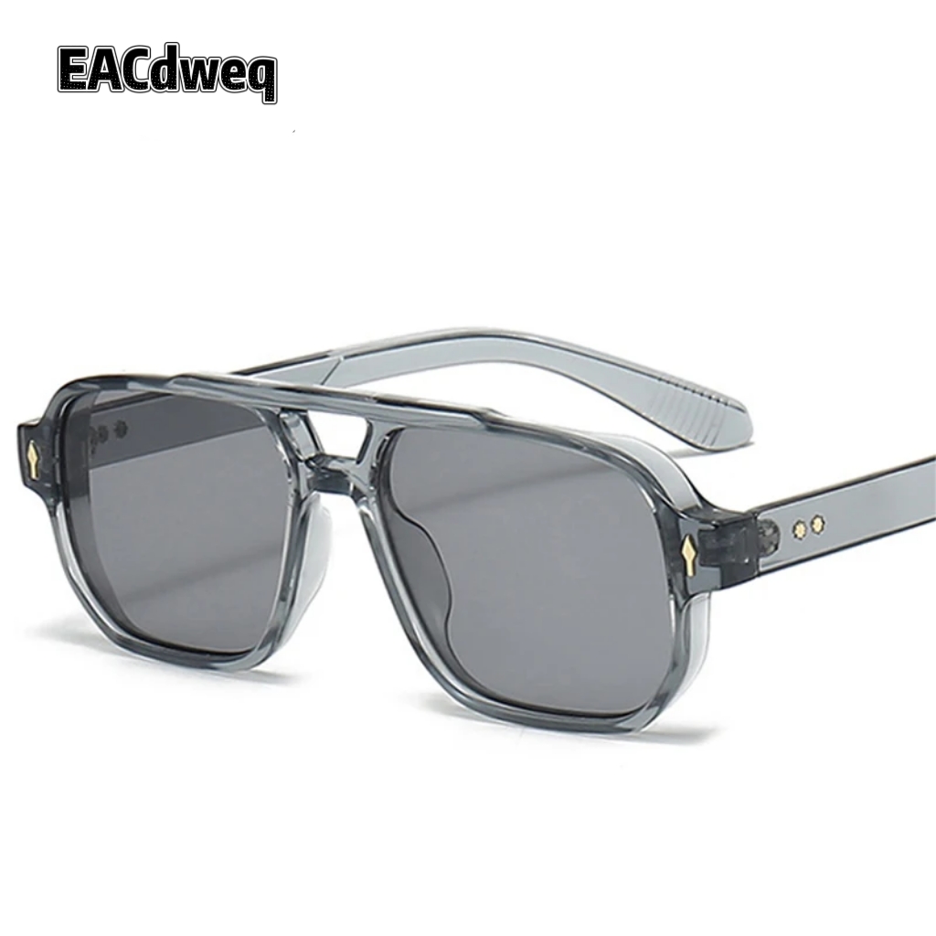 Vintage Fashion Trends - Męskie kwadratowe okulary przeciwsłoneczne vintage z