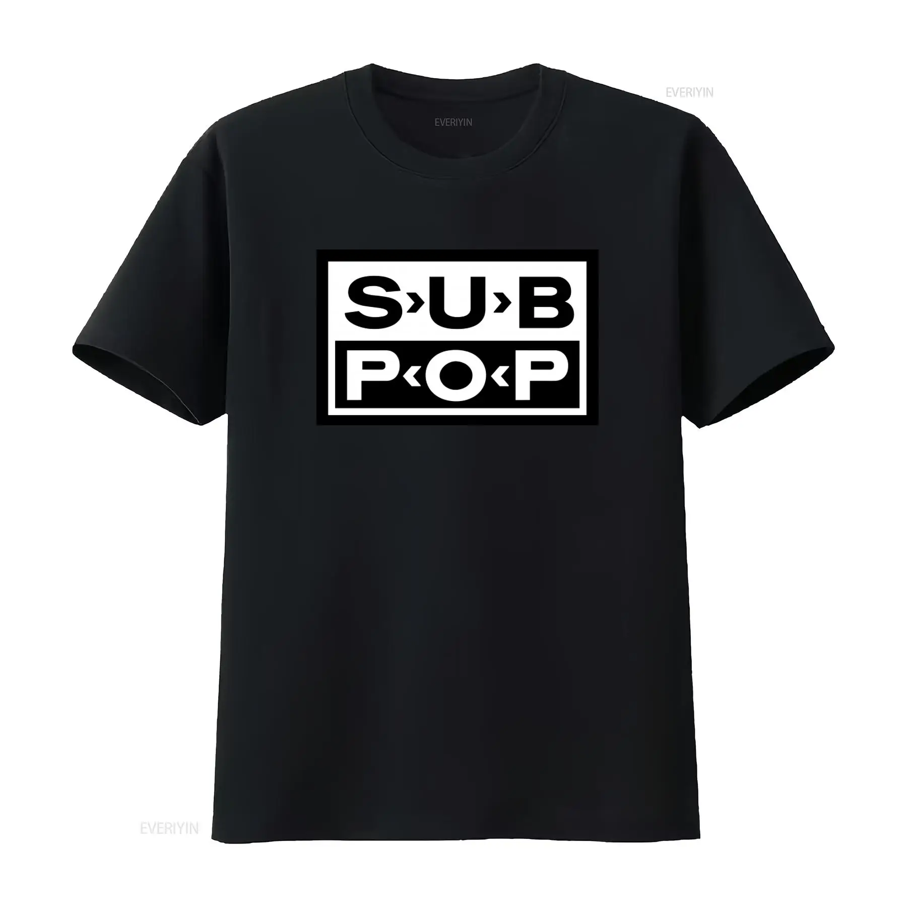 Koszulka Sub Pop Logo, czarna  – Vintage Fashion Style Men recenzja i cena