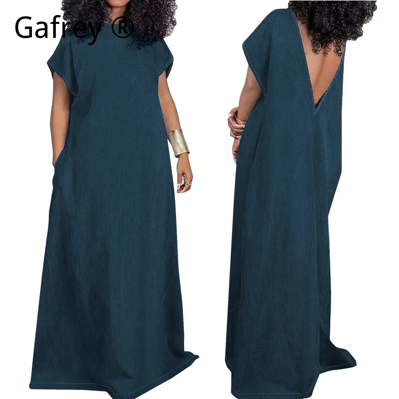 Sukienka jeansowa maxi bez ręk – Vintage Fashion Jeans recenzja i cena