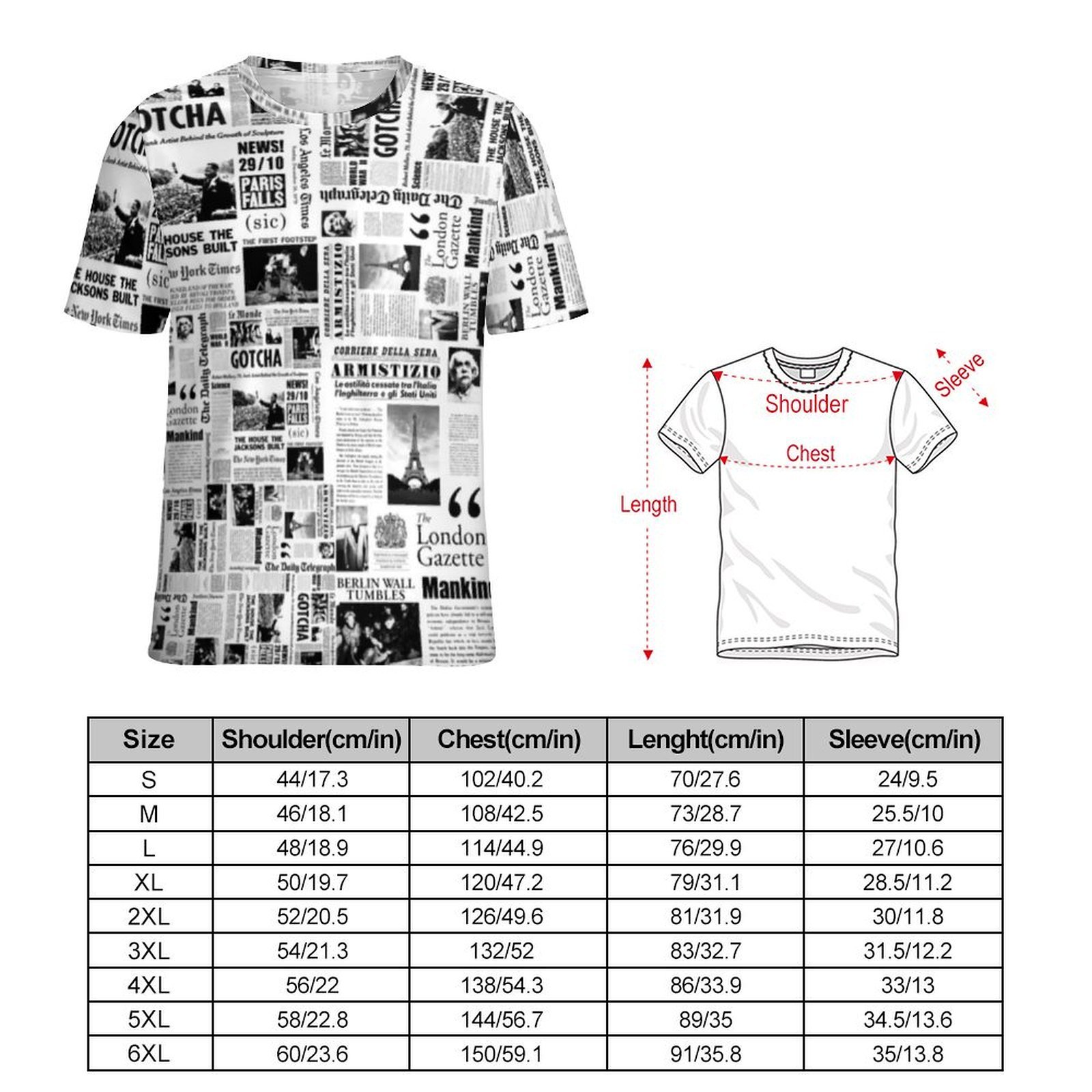 Męska koszulka vintage z motyw – Vintage Fashion Newspaper recenzja i cena
