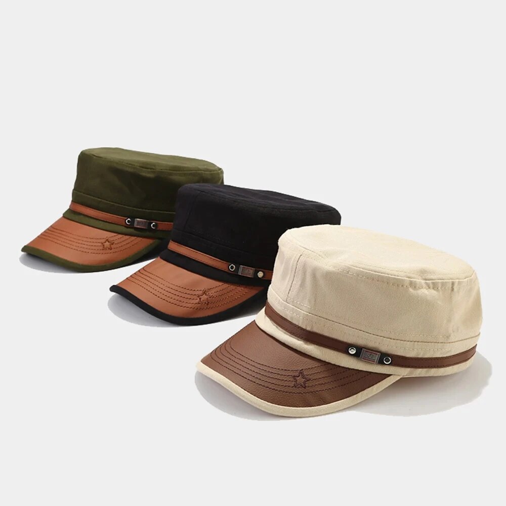 Casual Cadet Hat Man Flat Top  – Vintage Fashion Hats recenzja i cena