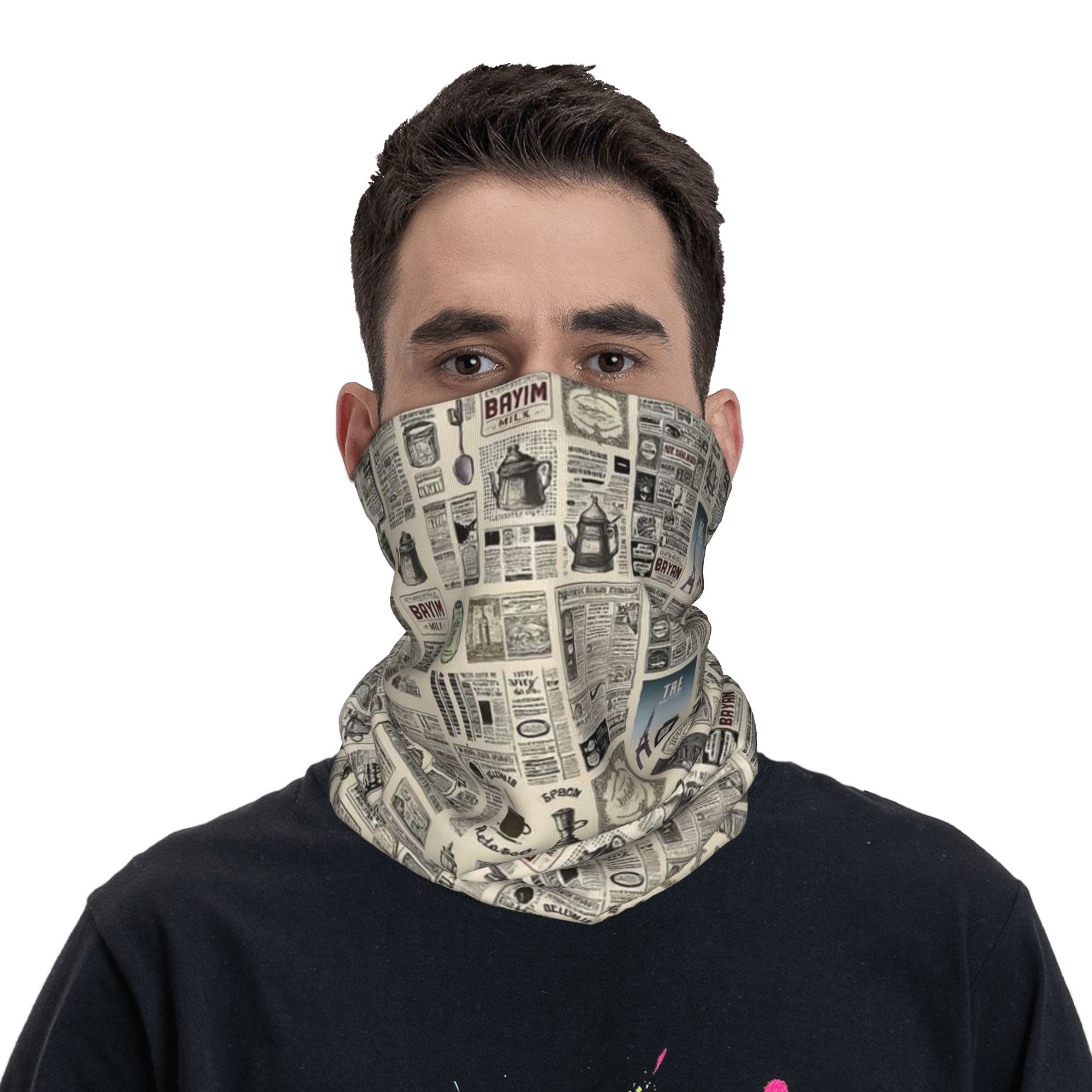 Wielofunkcyjna chusta na szyję – Vintage Fashion Newspaper recenzja i cena