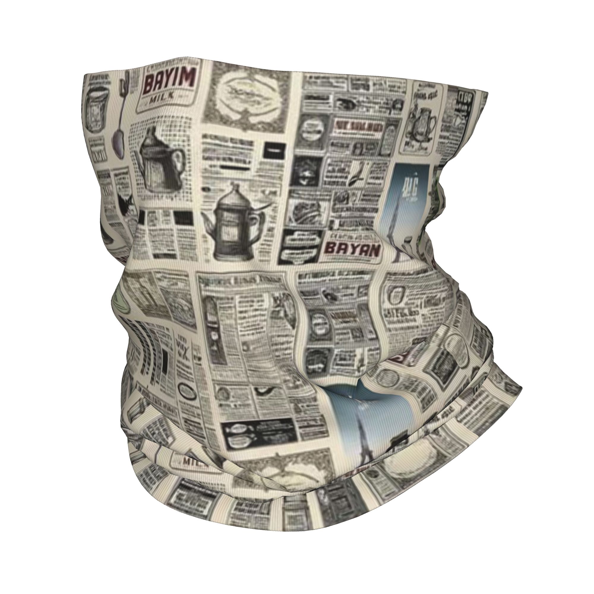 Wielofunkcyjna chusta na szyję – Vintage Fashion Newspaper recenzja i cena