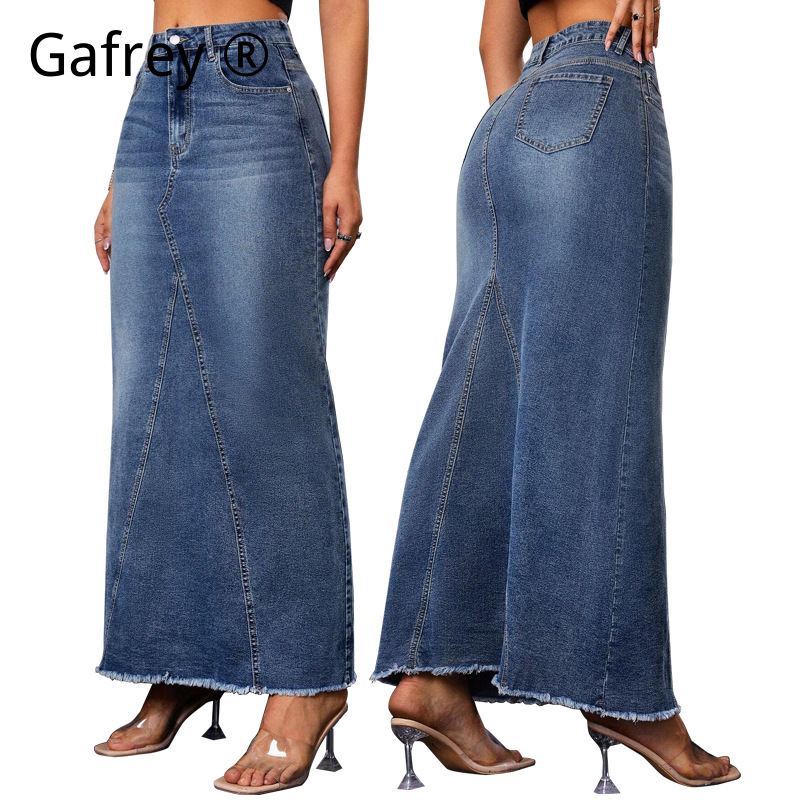 Damska dżinsowa spódnica midi  – Vintage Fashion Jeans recenzja i cena