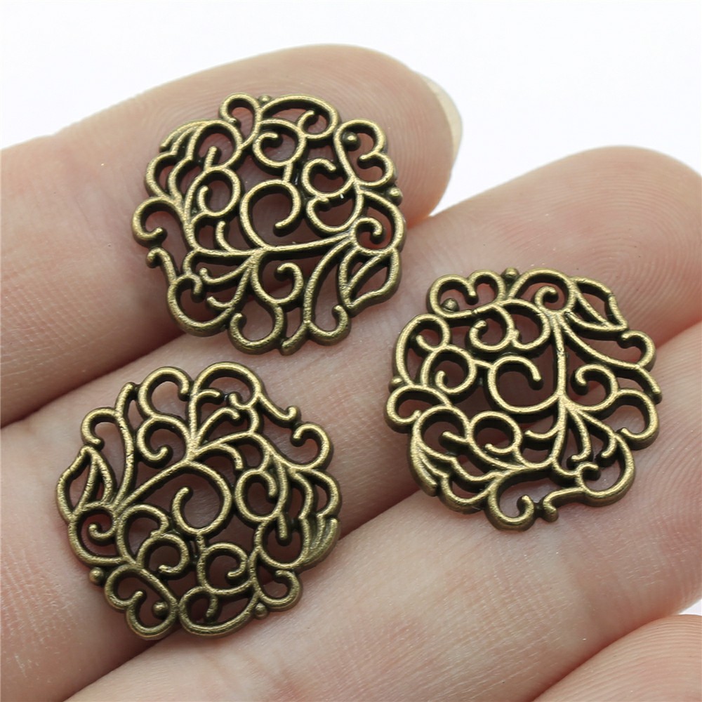 10 szt. 18x18mm 2 Kolory Antyc – Vintage Fashion Words recenzja i cena