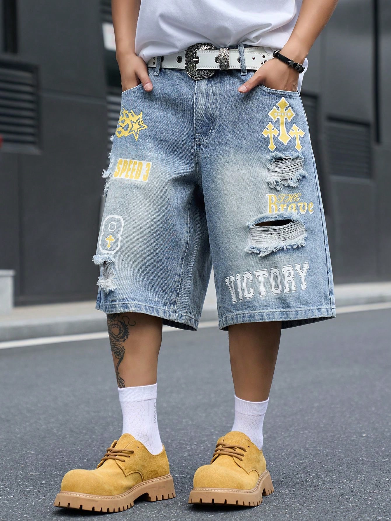 Męskie luźne dżinsowe szorty b – Vintage Fashion Jeans recenzja i cena
