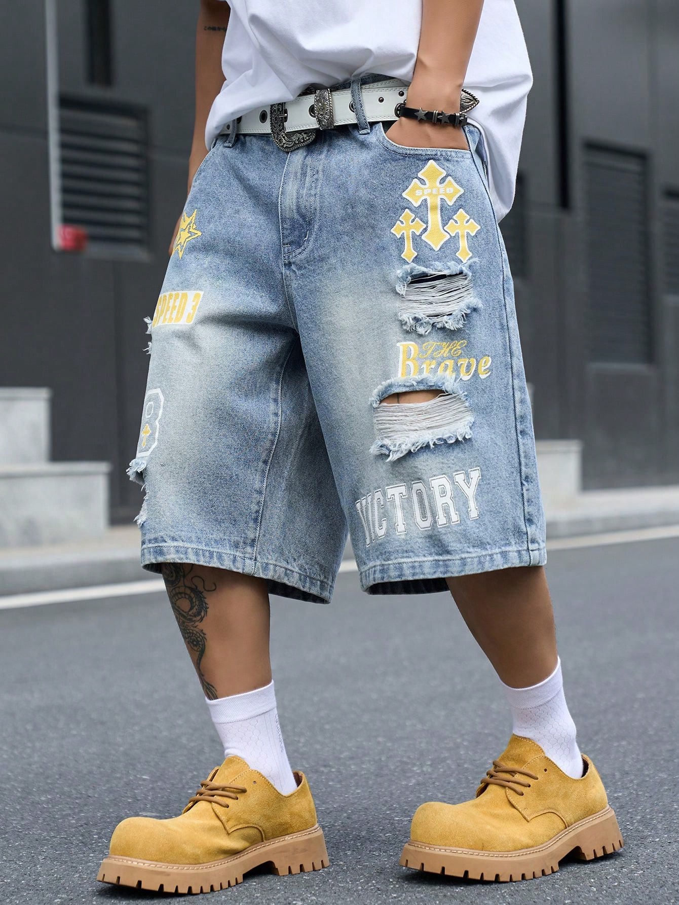 Męskie luźne dżinsowe szorty b – Vintage Fashion Jeans recenzja i cena